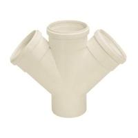 Junção Esgoto Dupla 75x75mm Pvc Branca - Amanco - 1