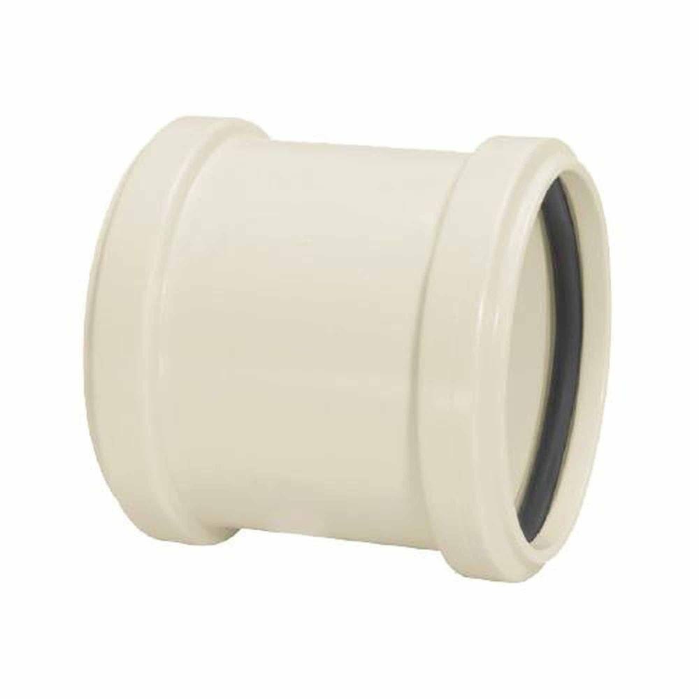 Luva De Correr Pvc Branca Para Tubo Esgoto 75mm - Amanco - 1