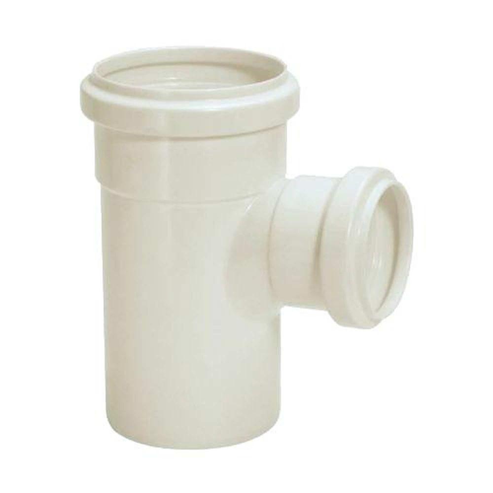 Tee Esgoto 100x50mm Branco Pvc - Amanco - Nbr 5688 - 1