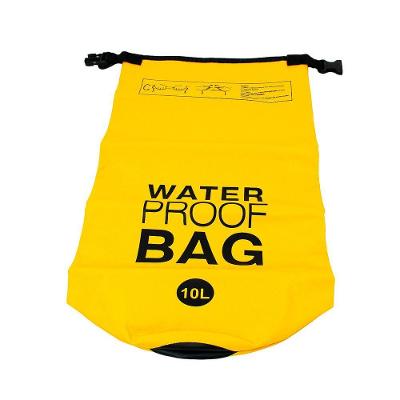 Bolsa Mochila Impermeavel Saco Estanque 10 Litros Camping Bag Cor:amarelo
