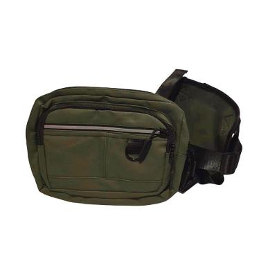 Pochete Mochila Frontal Peito Tática Caminhada Ciclismo Celular Verde Escuro