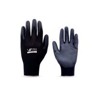 Luva Algodão Revestimento Pu Preta Nº10 Volk Brasil Trabalho Precisão Indústria Automotiv Eletrônica - 1