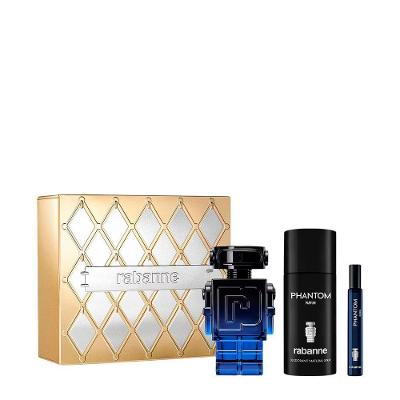 Kit Rabanne Phantom Masculino - Edp Intense 100ml + Deodorant 150ml + Miniatura 10ml
