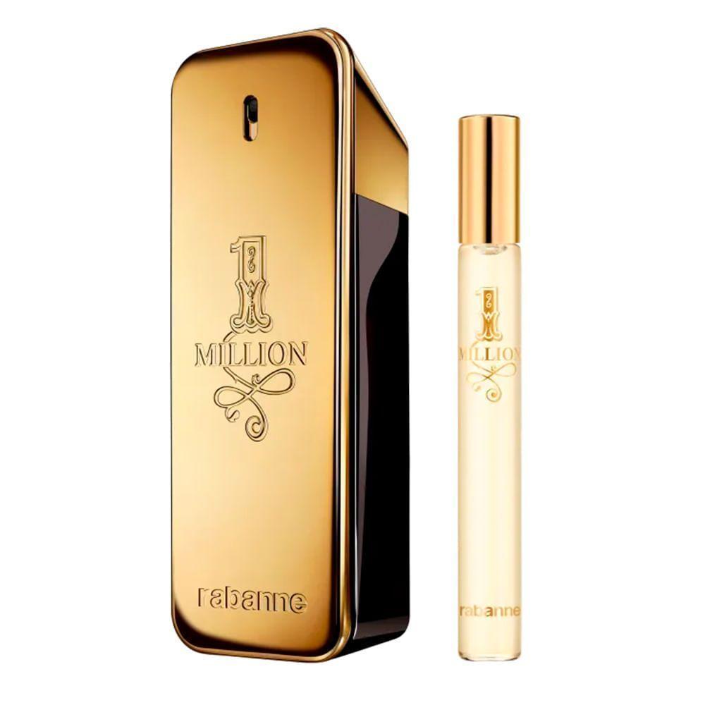 Kit Rabanne 1 Million Masculino - Eau De Toilette 100ml + Travel Size 10ml - 2