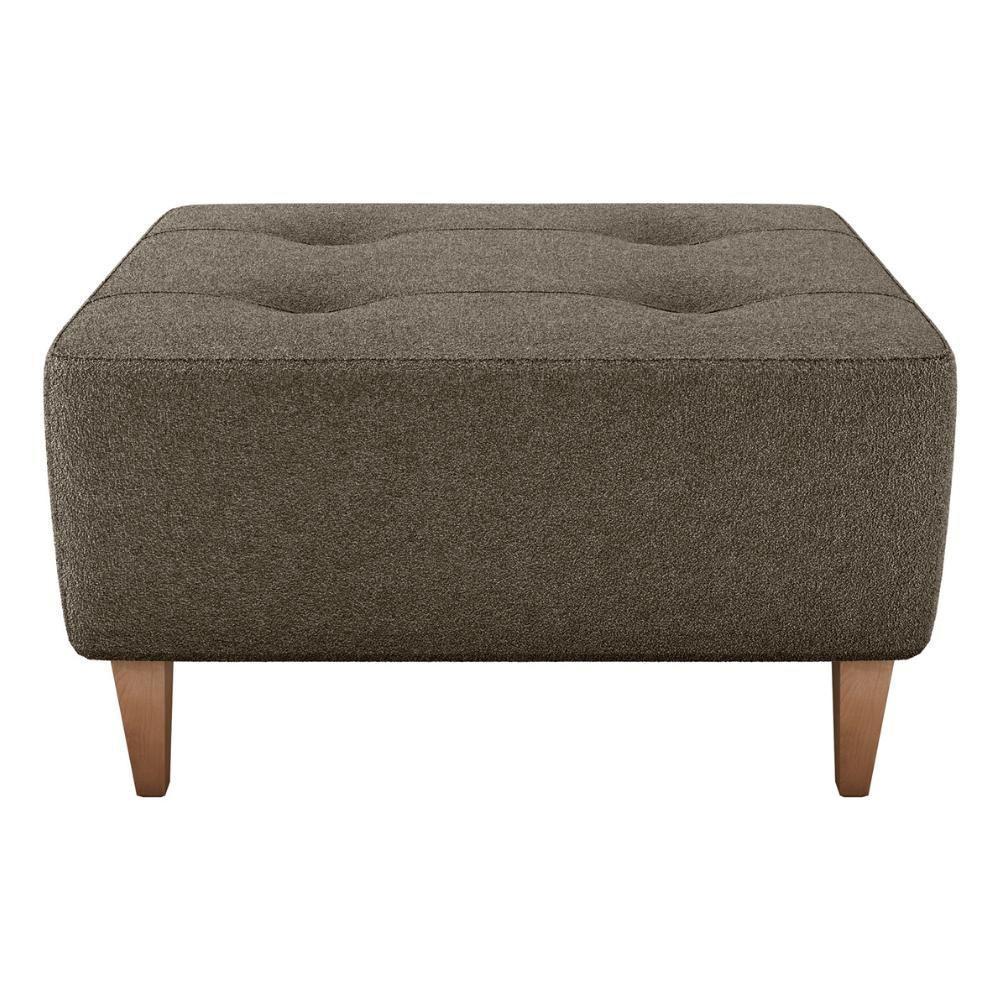 Puff Para Sala 62 Cm Piva Tecido Boucle Milani Store Marrom Marrom - 7
