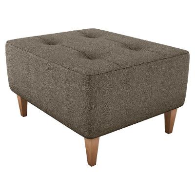 Puff Para Sala 62 Cm Piva Tecido Boucle Milani Store Marrom Marrom