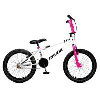 Bicicleta Aro 20 Bmx Rv-x Aero Freio V-brake Infantil Branco Rosa - 1