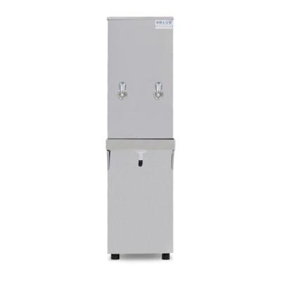 Bebedouro Purificador Industrial Blue Coluna 2 Torneiras Natural E Gelada 25L Inox 220V
