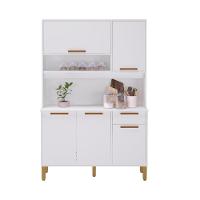 Armário De Cozinha Compacta Fidelitá Grécia 120cm 5 Portas 1 Gaveta Com Tampo E Fundo Branco - 2