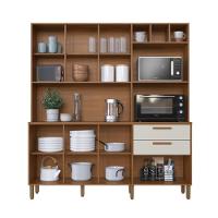 Armário De Cozinha Compacta Fidelitá Barcelona 180cm 7 Portas 2 Gaveta Com Tampo E Fundo Freijó/off-white - 3