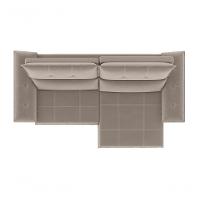 Sofá Nevasca 1,80m Retrátil Reclinável Suede Capuccino Xflex Sofás - 6