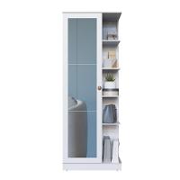 Sapateira 1 Porta Com Espelho Paris Fidelitá Branco - 2