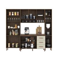 Cozinha Modulada Compacta Fidelitá Lisboa 4 Peças 225cm 11 Portas 3 Gavetas Com Tampo Noce/off-white - 3