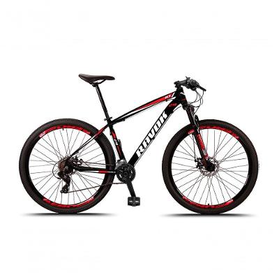 Bicicleta Aro 29 Freio A Disco Bike 27 Marchas Cubo Alúminio K7 Vermelho
