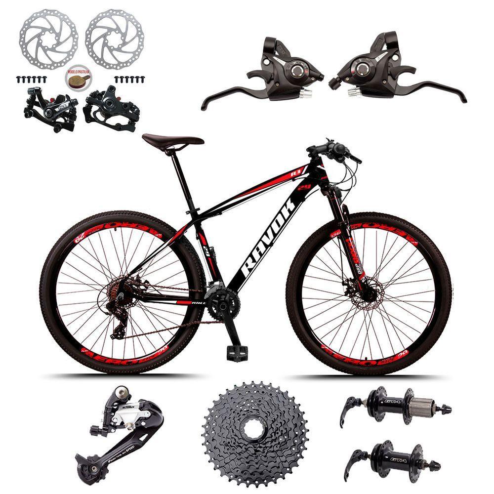 Bicicleta Aro 29 Freio A Disco Bike 27 Marchas Cubo Alúminio K7 Azul E Rosa - 2