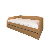 Sofá Cama Com Cama Auxiliar Americana Luxo Em Mdf Resistente Nobre Amendoa - 3