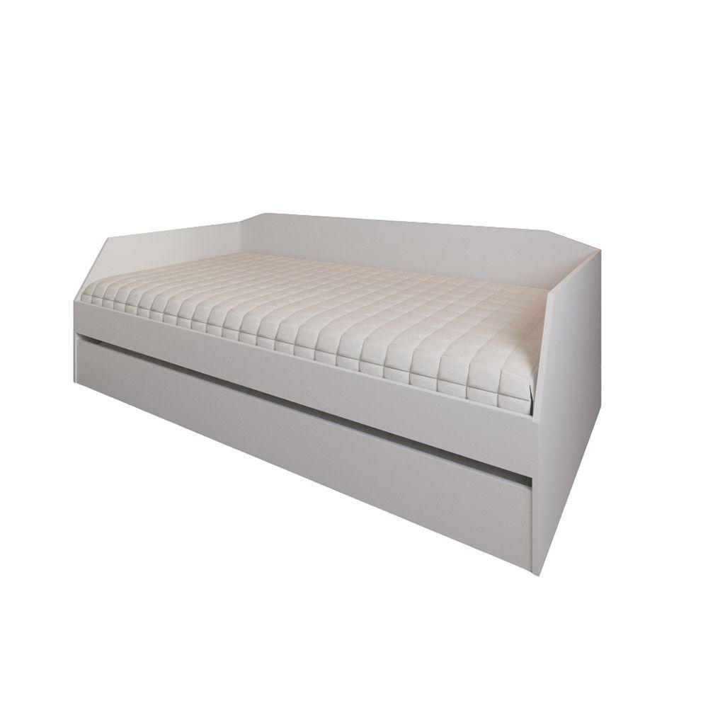 Sofá Cama Com Cama Auxiliar Americana Luxo Em Mdf Resistente Nobre Branco - 6