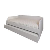 Sofá Cama Com Cama Auxiliar Americana Luxo Em Mdf Resistente Nobre Branco - 5