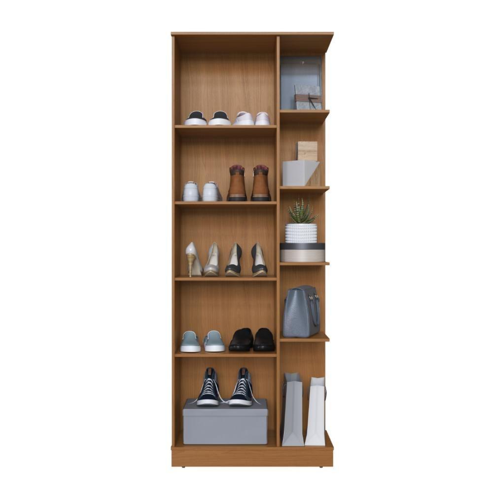 Sapateira 1 Porta Com Espelho Paris Fidelitá Freijó - 3