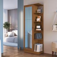 Sapateira 1 Porta Com Espelho Paris Fidelitá Freijó - 1