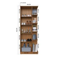 Sapateira 1 Porta Com Espelho Paris Fidelitá Freijó