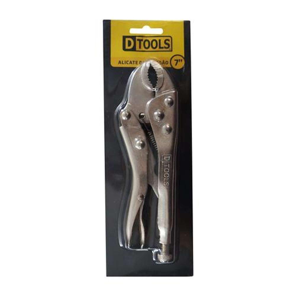 Alicate De Pressão 7 Polegadas Com Mandíbula De Mordentes Paralelos - Dtools - 3