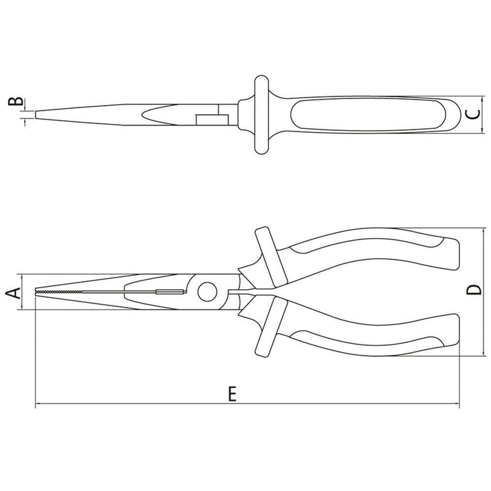 Alicate Meia Cana Isolado Iec 60900 - 8'' Tramontina Pro Tramontina - 2