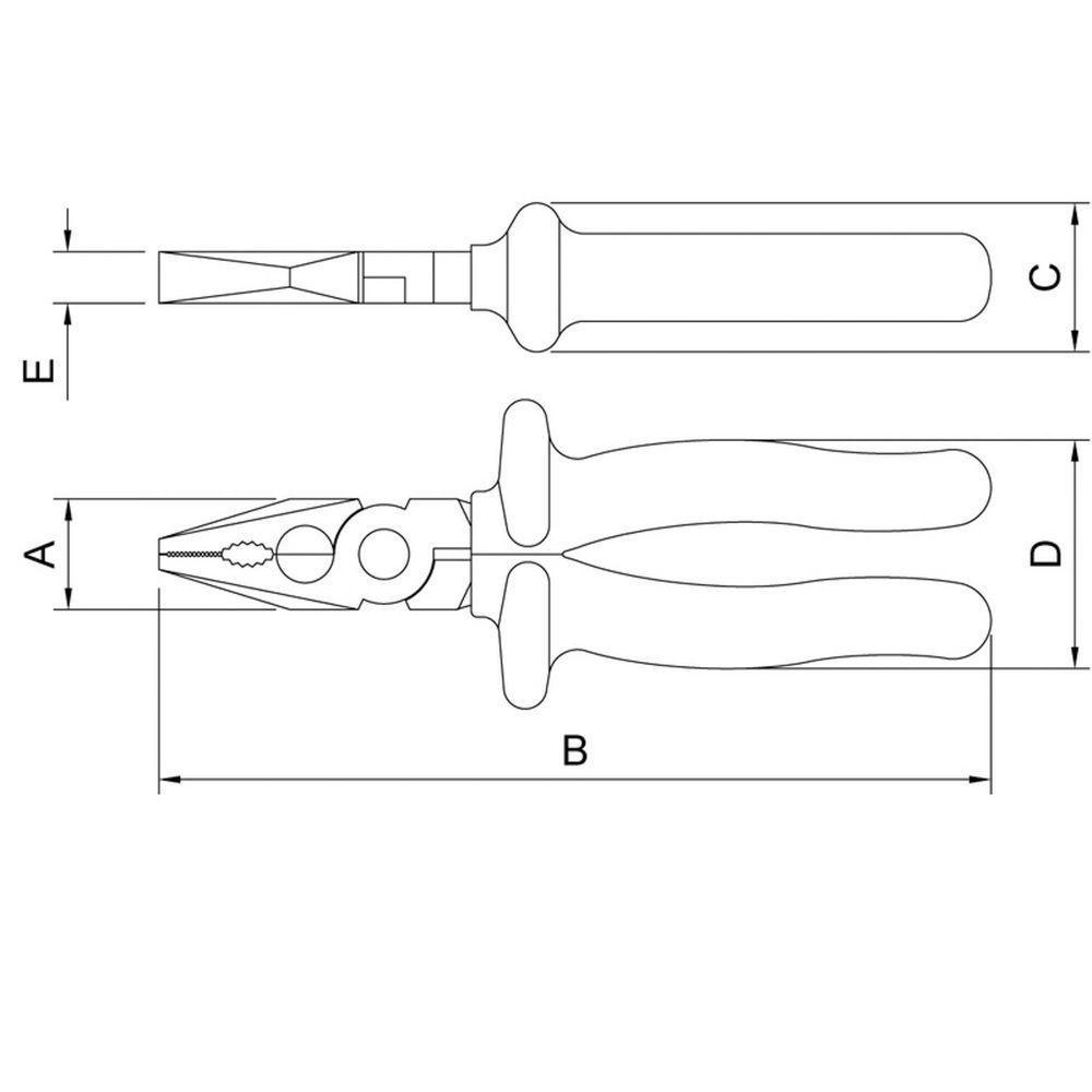 Alicate Universal Isolado Iec 60900 - 8'' Tramontina Pro Tramontina - 2