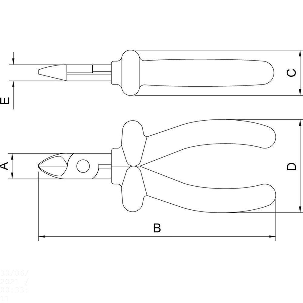 Alicate Corte Diagonal Isolado Iec 60900 - 6'' Tramontina Pro Tramontina - 2
