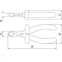Alicate Corte Diagonal Isolado Iec 60900 - 6'' Tramontina Pro Tramontina - 2