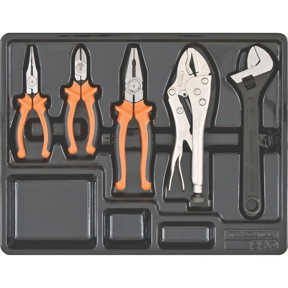 Módulo Com Alicates 5 Peças Tramontina Pro Orgnizador Ferramentas Para Gavetas E Armários Tramontina - 1
