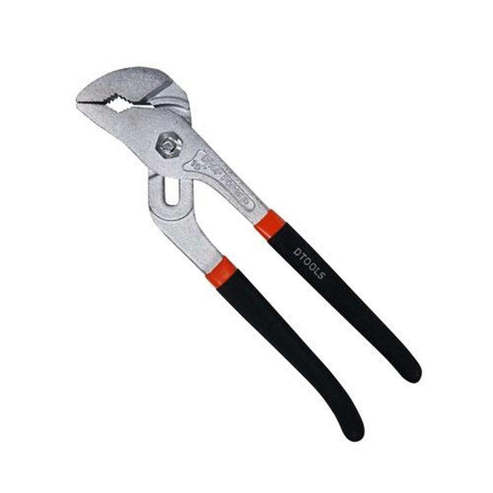 Alicate Bomba D'água 10'' Ajustável 42mm - Cabo Emborrachado - Dtools - 1