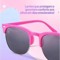 Relogio Digital Led Infantil Prova Dagua + Case + Oculos Sol Ajustavel Presente Data Criança Menina