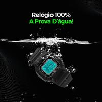 Relogio Digital Led Infantil Menino Preto + Oculos + Caixa Silicone Ajustavel Proteção Uv Presente - 2