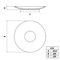 Prato Sobremesa Tramontina Paula Em Porcelana 19 Cm Tramontina - 3