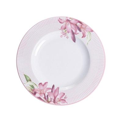 Prato Sobremesa Tramontina Poème Em Porcelana Decorada 21 Cm Tramontina