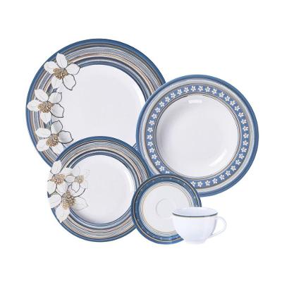 Aparelho De Jantar Tramontina Nix Em Porcelana Decorada 30 Peças Jogo De Pratos Especial Tramontina