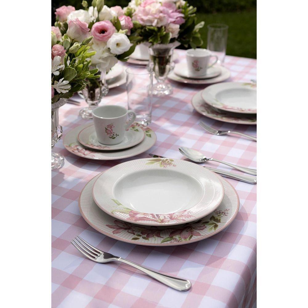 Aparelho De Jantar Tramontina Poème Em Porcelana Decorada 30 Peças Jogo De Pratos Especial Tramontina - 3