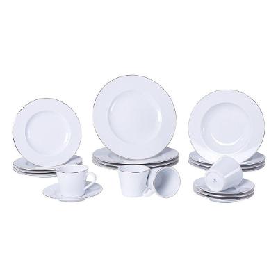 Aparelho De Jantar Tramontina Elisa Em Porcelana Decorada 20 Peças Jogo De Pratos Tramontina