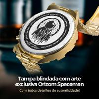 Relogio Masculino Aço Inox Banhado + Cordao + Oculos Sol Qualidade Premium Ponteiro Proteção Uv - 6