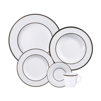 Aparelho De Jantar Tramontina Em Porcelana Decorada 30 Peças Jogo De Pratos Especial