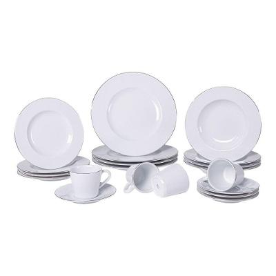 Aparelho De Jantar Tramontina Joana Em Porcelana Decorada 20 Peças Jogo De Pratos Tramontina