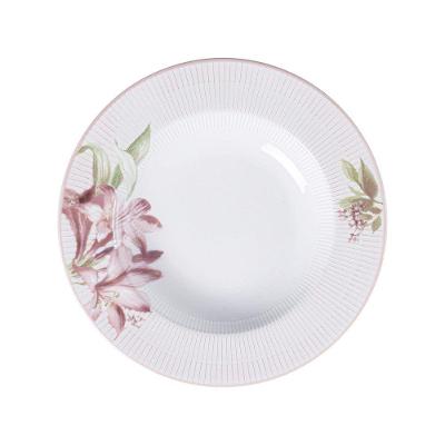 Prato Fundo Tramontina Poème Em Porcelana Decorada 23 Cm Tramontina