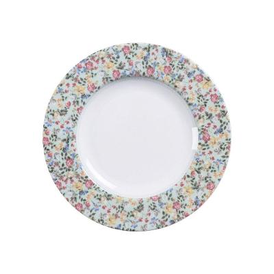 Prato Sobremesa Tramontina Dalina Em Porcelana Decorada 21 Cm Tramontina