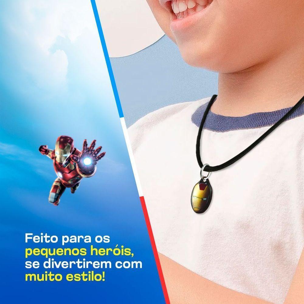 Relogio Digital Iron Man Infantil + Caixa + Oculos + Colar Acetato Original Silicone Menino Criança - 3