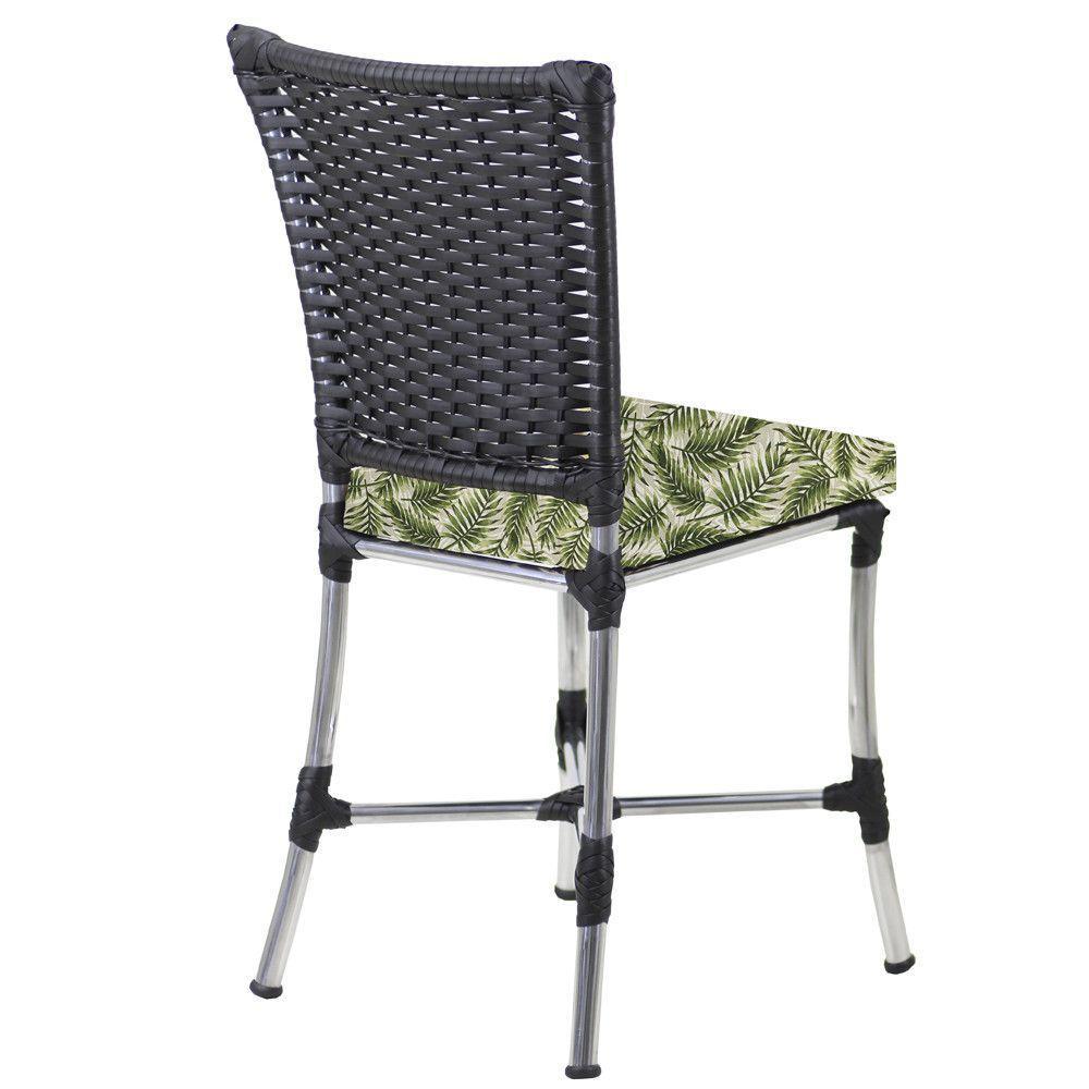 Conjunto 4 Cadeiras Angra E Mesa De Jantar Haiti Em Alumínio Preto - 3