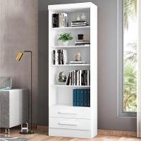 Livreiro Oslo Com Prateleiras Para Livros Branco (2 Unidades) - 3