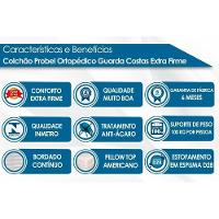 Cama Box Baú Casal: Colchão Ortopédico Probel Guarda Costas Extra Firme + Base CRC Suede Clean(138x188) - 2