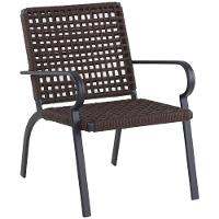 2 Cadeiras Corda Náutica E Mesa Tampo Ripado Edícula, Jardim Marrom