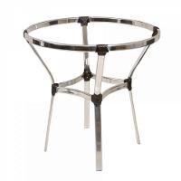 6 Cadeiras Alumínio E Mesa S/tampo Varanda Jardim Piscina Tabaco - 8